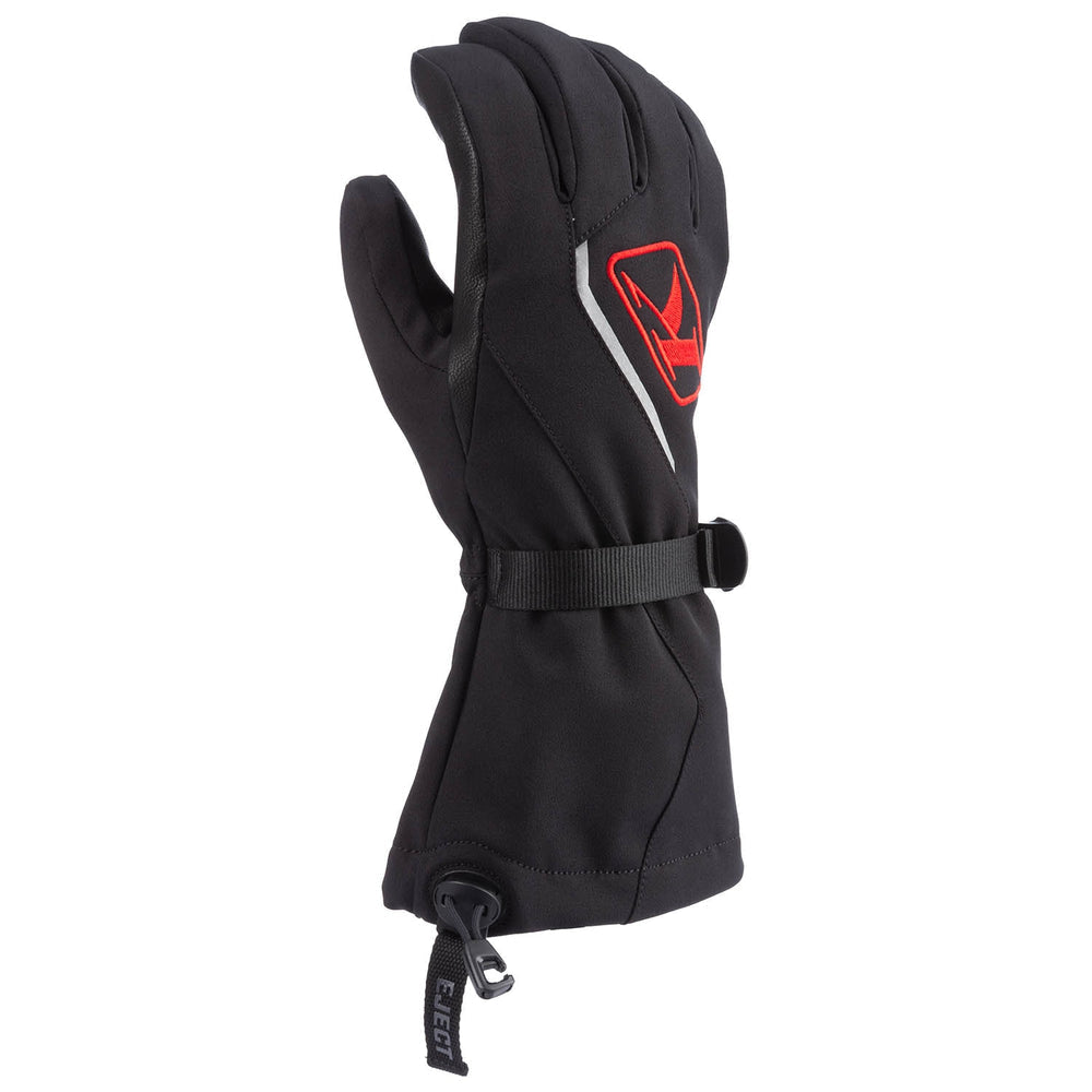 Klim Klimate Gauntlet Glove - Black/Fiery Red