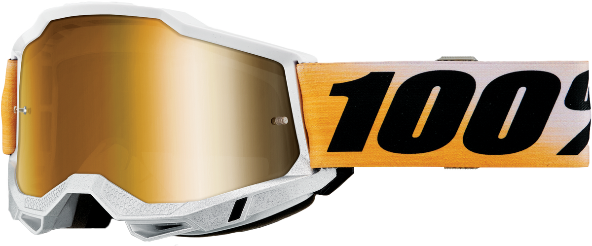 100% Accuri 2 Goggles Shiv / Mirror True Gold Lens