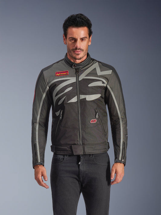 Alpinestars Axton Jacket - Back/Anthracite/Red/Tangerine