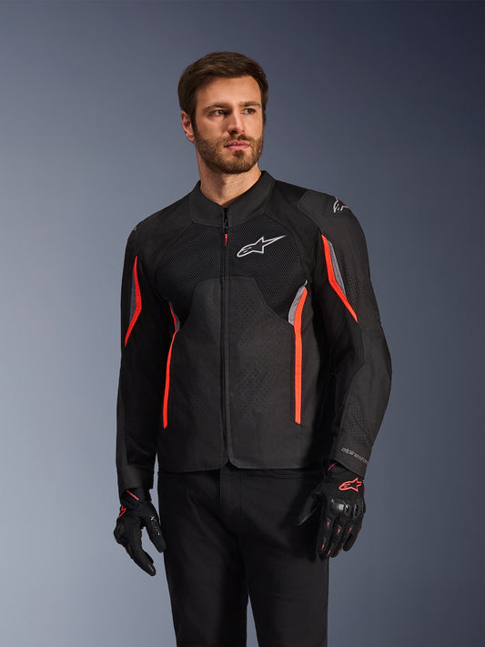 Alpinestars AST V3 Air Jacket - Black/Dark Gray/Red