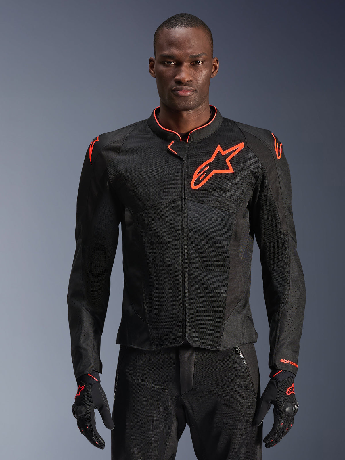 Alpinestars Viper Air V4 Jacket - Black/Red Fluo
