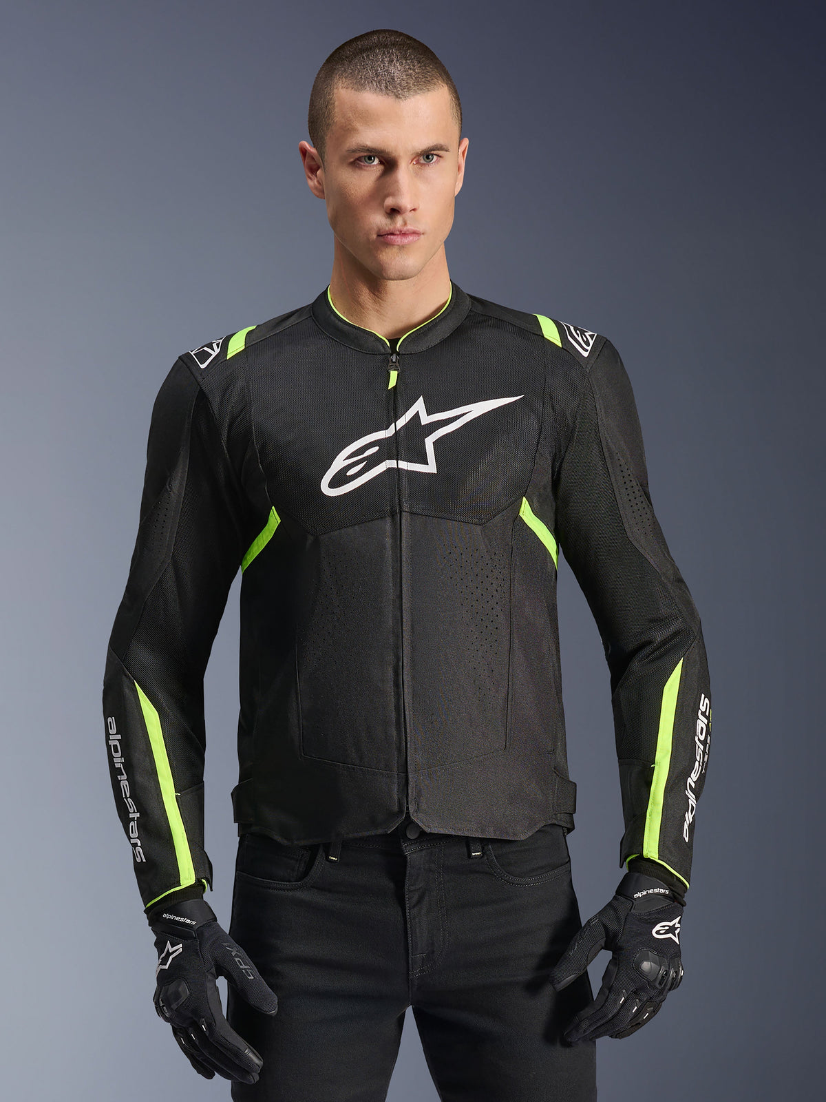 Alpinestars T-Sps Air V2 Jacket - Black/Yellow Fluo