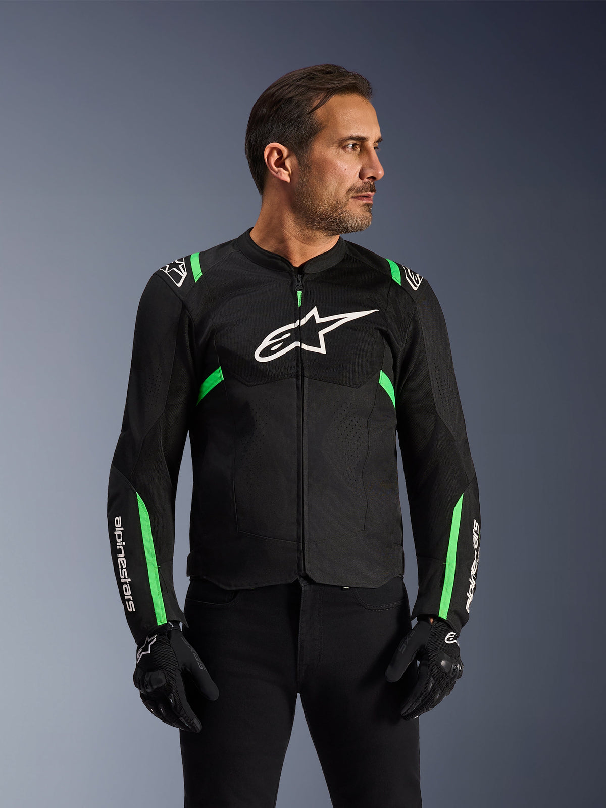 Alpinestars T-SPS Air V2 Jacket - Black/Fluo Green