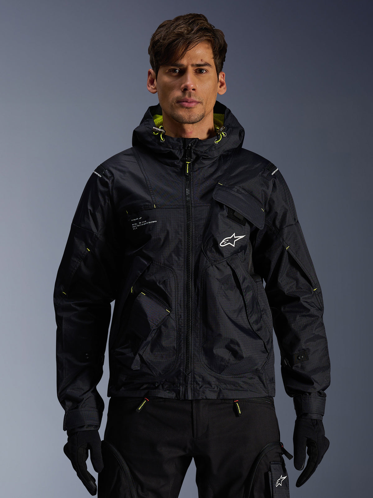 Alpinestars Mogress Air Jacket - Black/Lime Punch/White