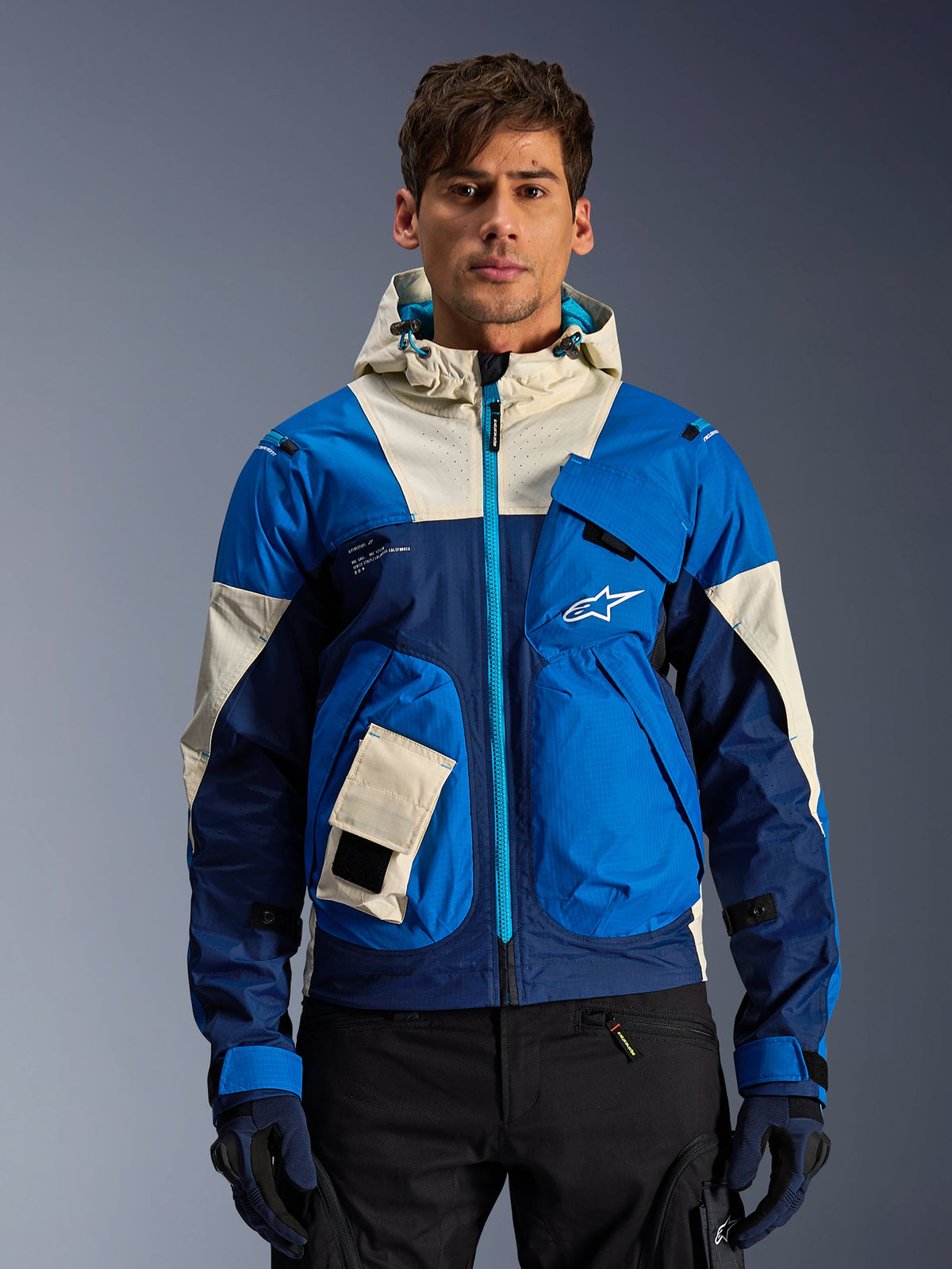Alpinestars Mogress Air Jacket - Blue/Almond