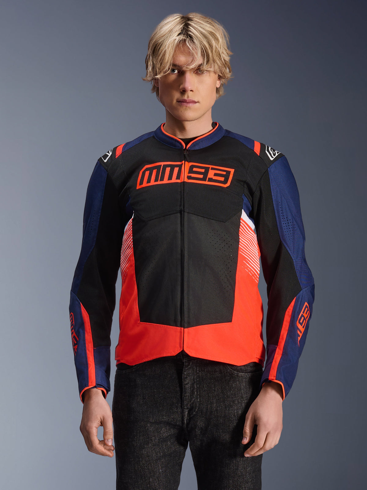 Alpinestars MM93 T-Sps Air V2 Jacket - Blue Navy/Black/Red Fluo/White