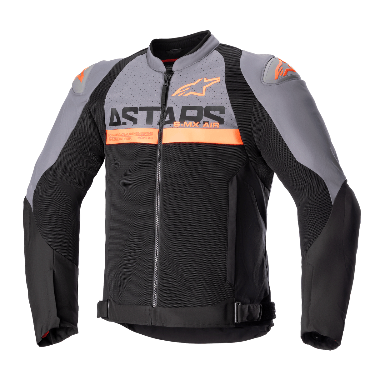Alpinestars SMX Air Jacket - Dark Gray/Black/Orange Fluo