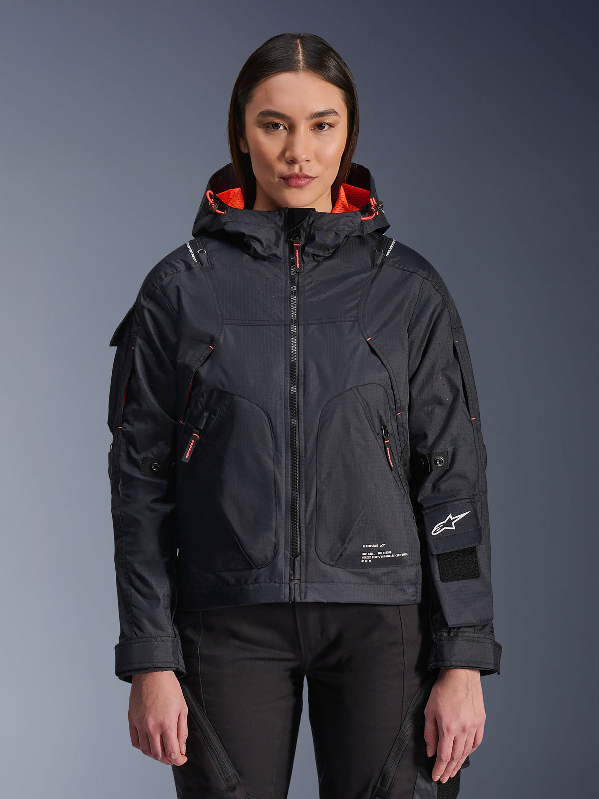 Alpinestars Womens Molly Air Jacket - Black/Fluo Coral
