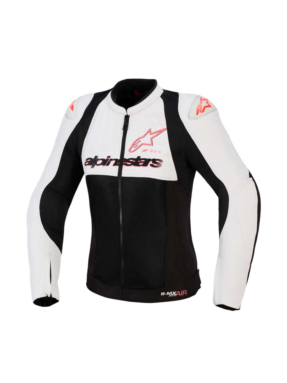 Alpinestars Womens Stella SMX Air Jacket - Ice Gray/Black/Coral Fluo