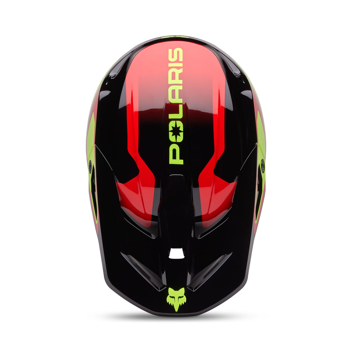 Fox Racing V1 Polaris Helmet - Flo Yellow
