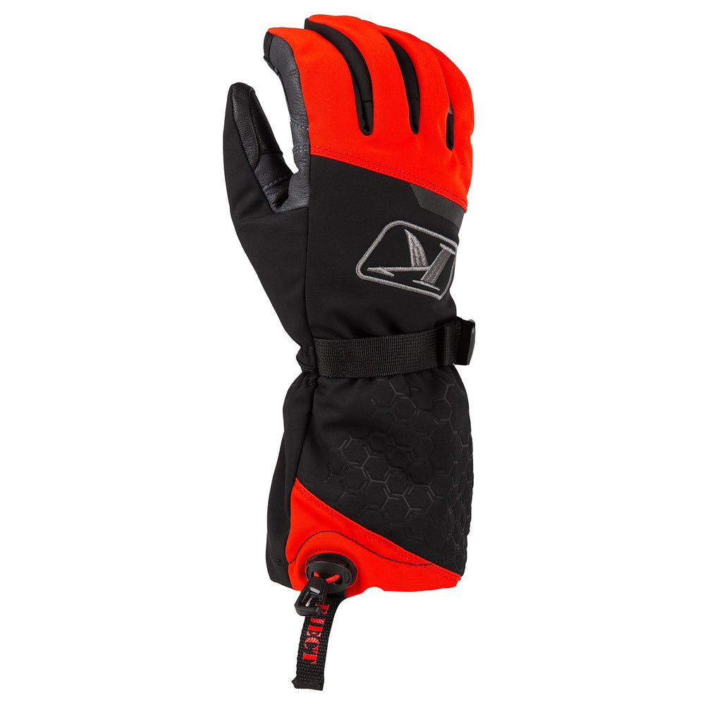 Klim Powerxross Gauntlet Glove - Black/Fiery Red