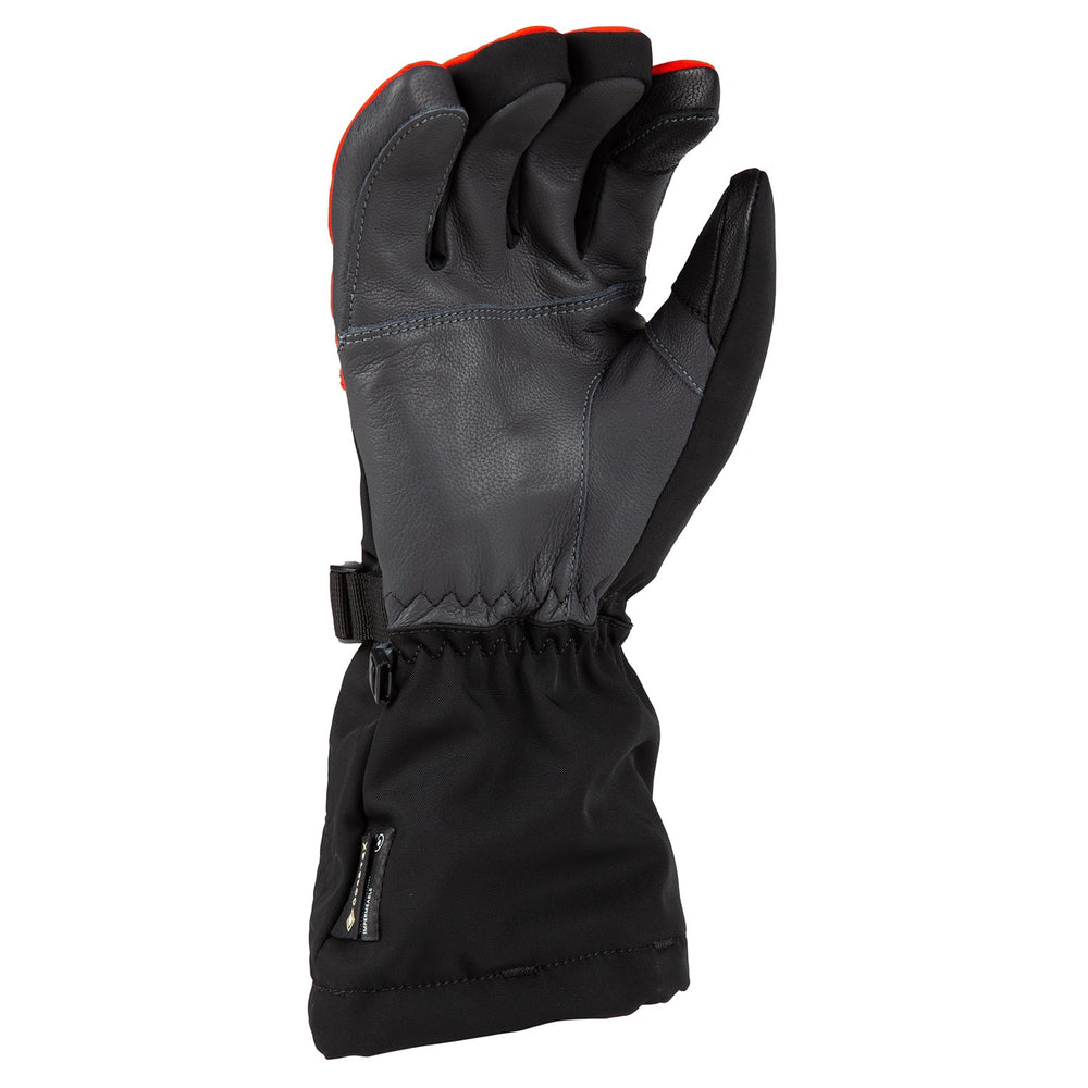 Klim Powerxross Gauntlet Glove - Black/Fiery Red