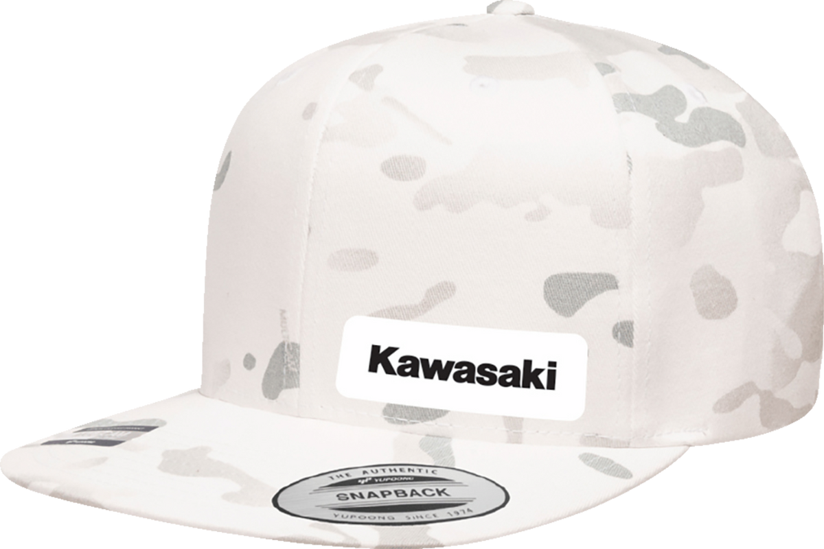 Facotry Effex Kawasaki Snapback Hat - Camo White