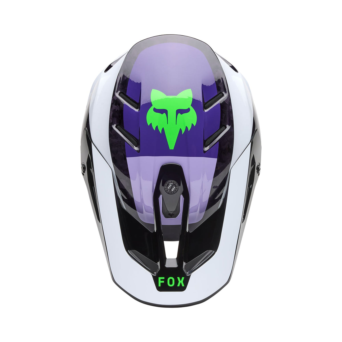 Fox Racing V3 Rs Grid Helmet - Black/Purple