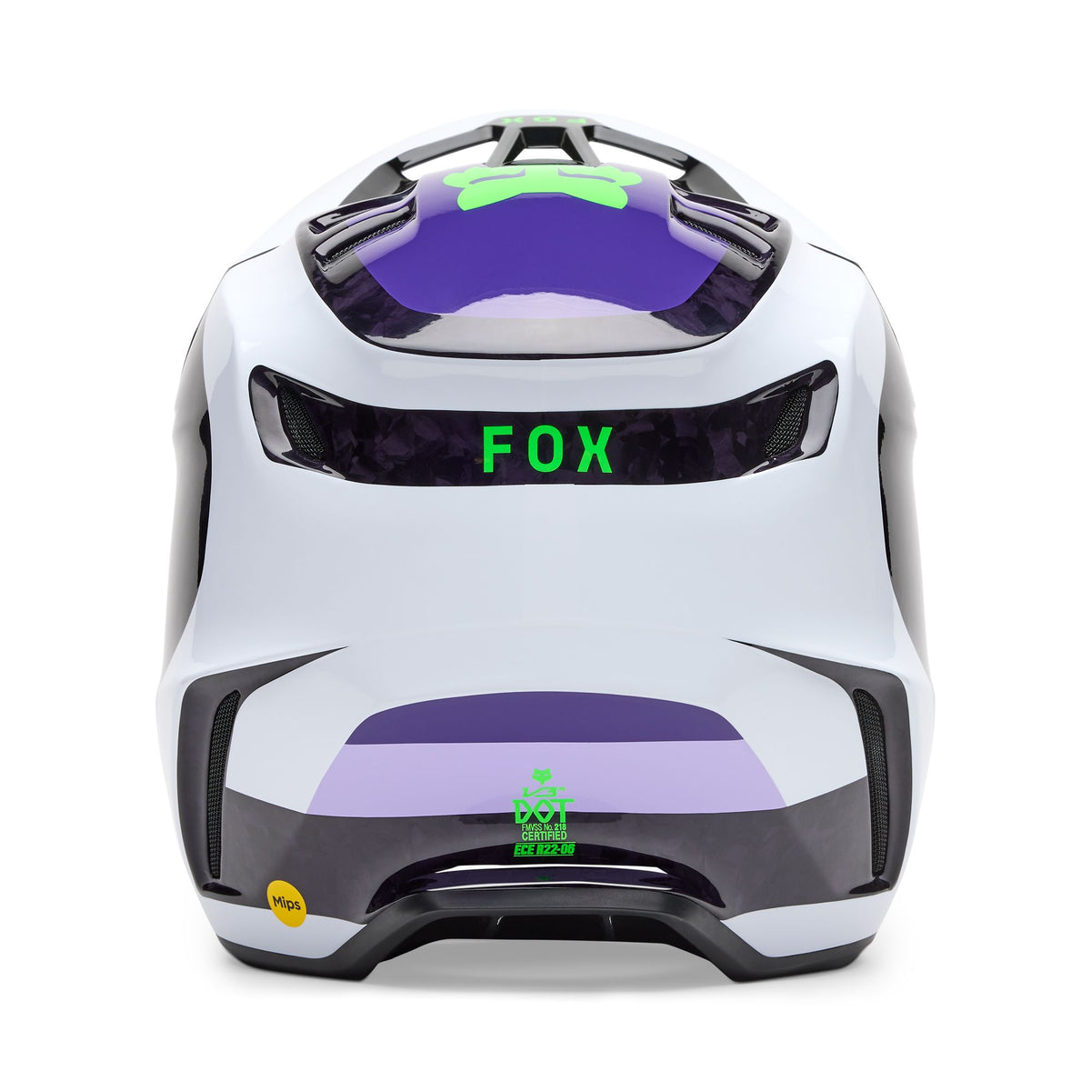 Fox Racing V3 Rs Grid Helmet - Black/Purple