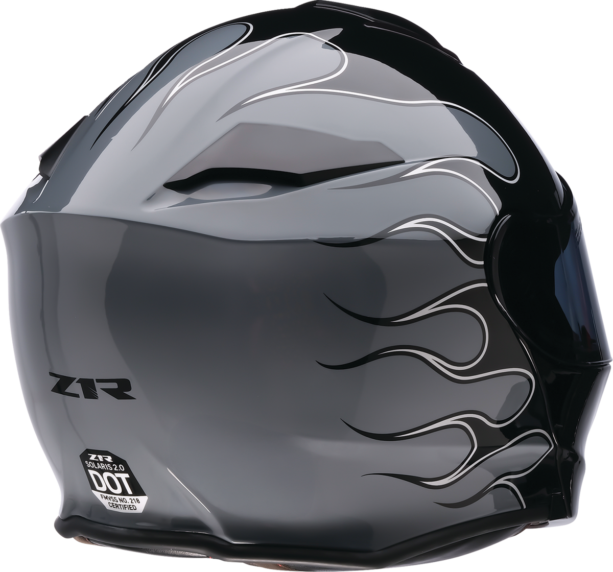 Z1R Solaris 2.0 Modular Flame Helmet - Black/Gray