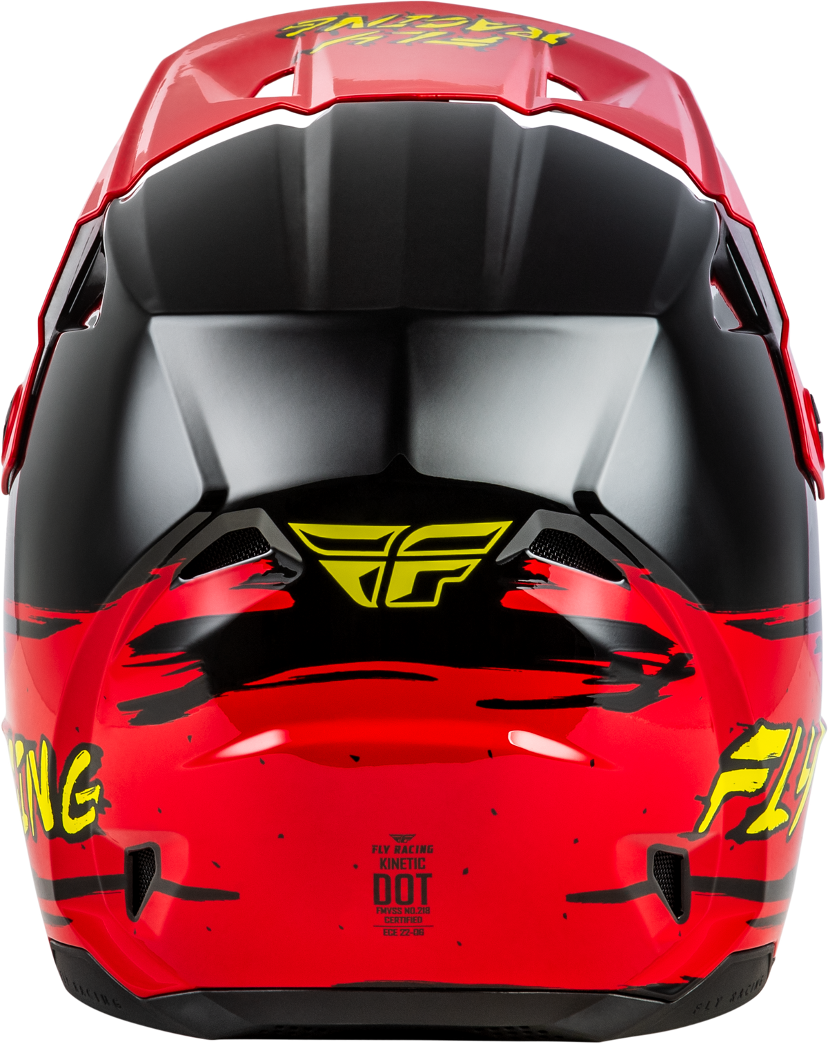Fly Racing Youth Kinetic Surge Helmet - Black/Red/Yellow
