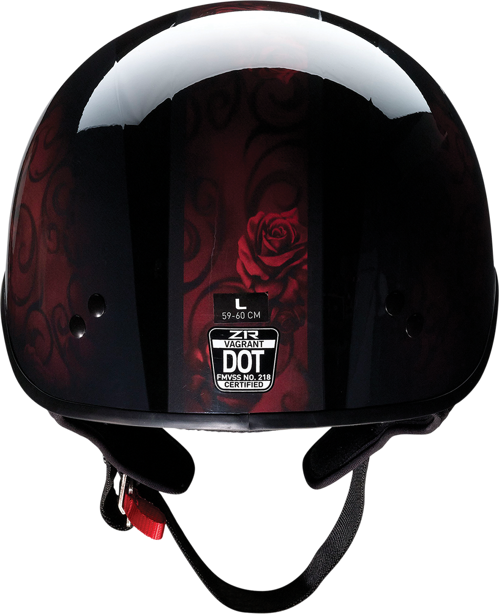Z1R Vagrant Red Catrina Helmet - Black/Red