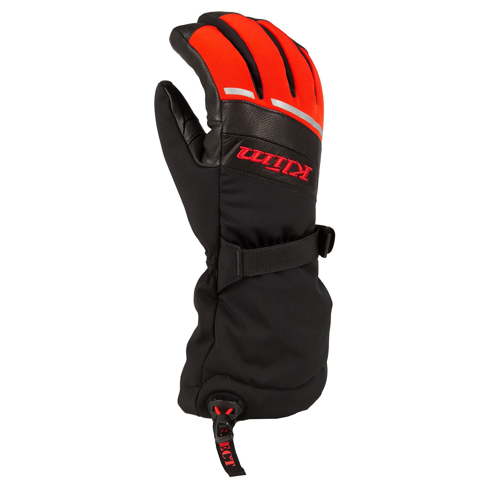 Klim Blaze Gauntlet Glove - Black/Fiery Red