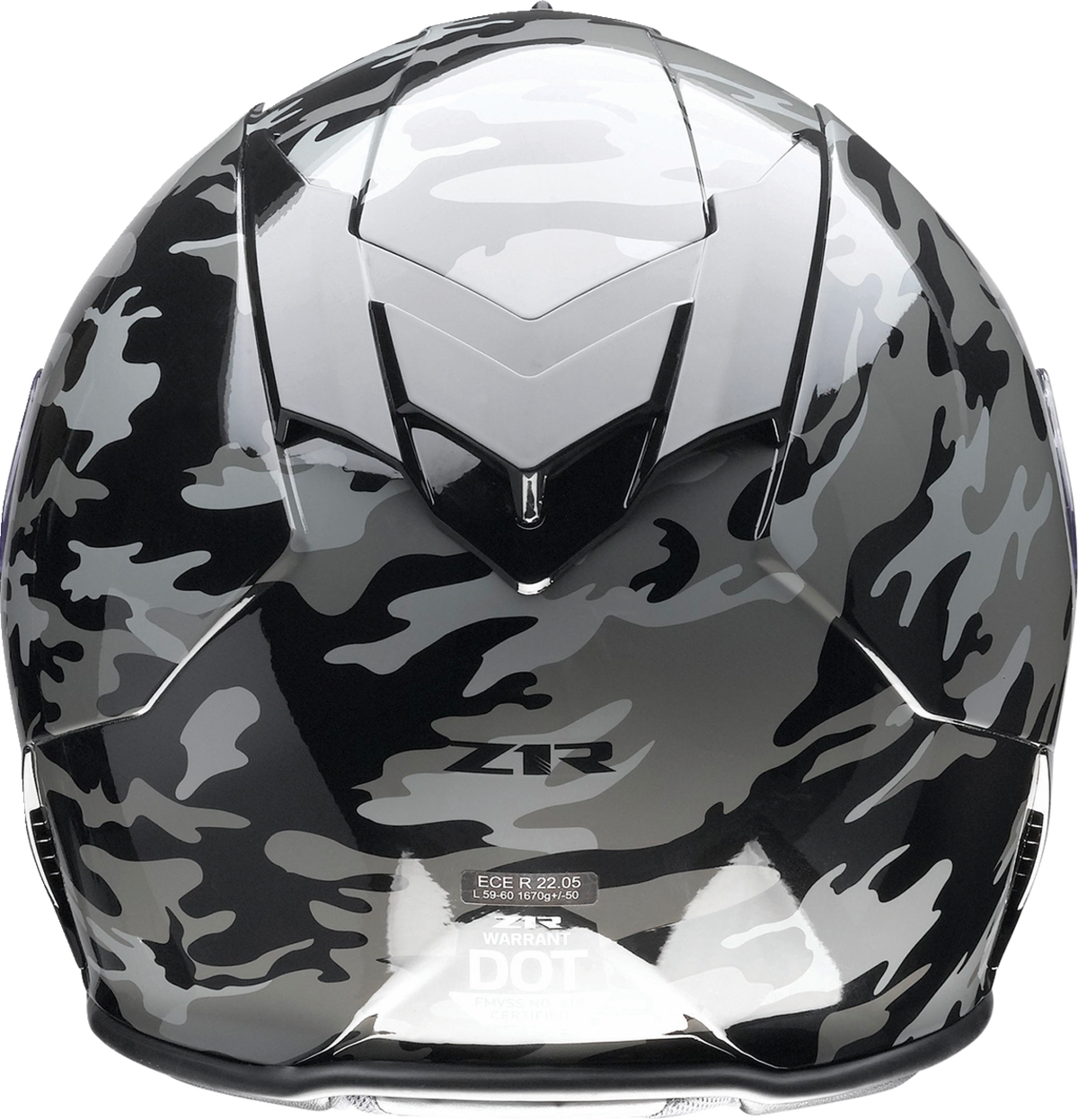 Z1R Warrant Camo Helmet - Black/Gray