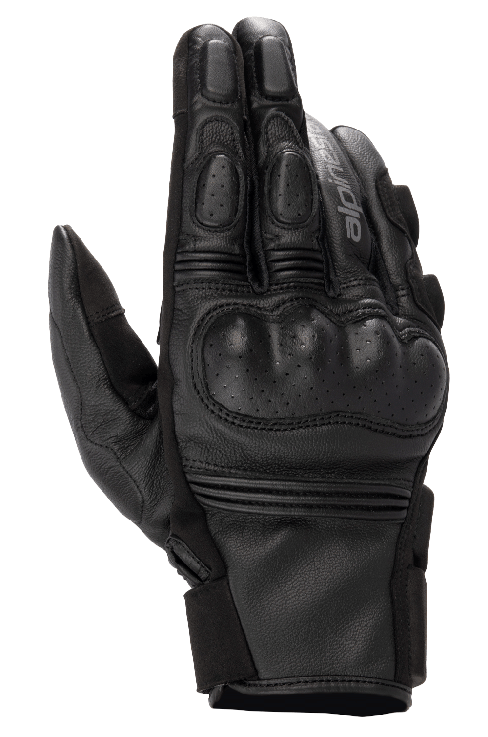 Alpinestars Phenom Leather Gloves - Black/Black