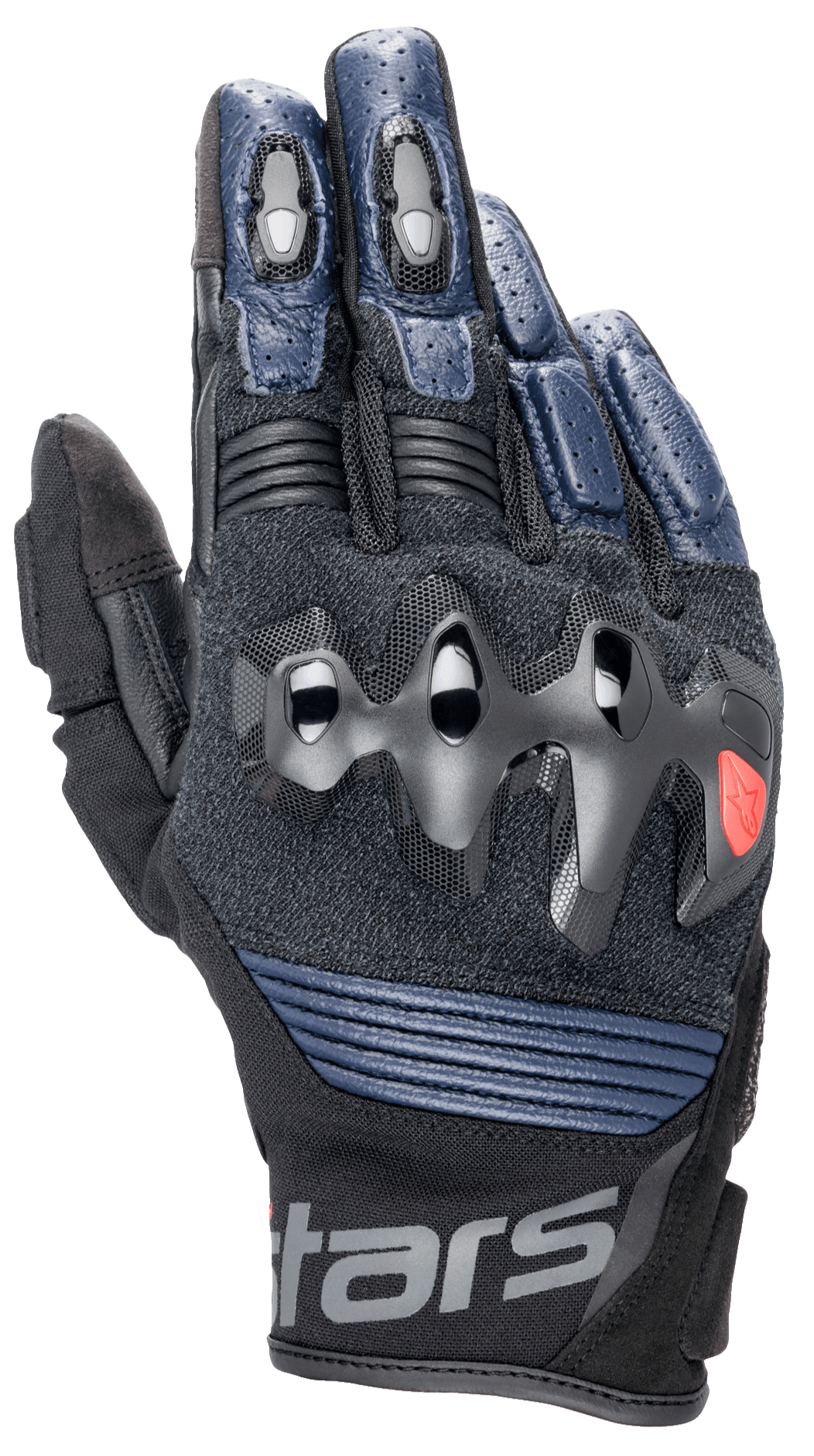 Alpinestars Halo Leather Gloves - Dark Blue/Black