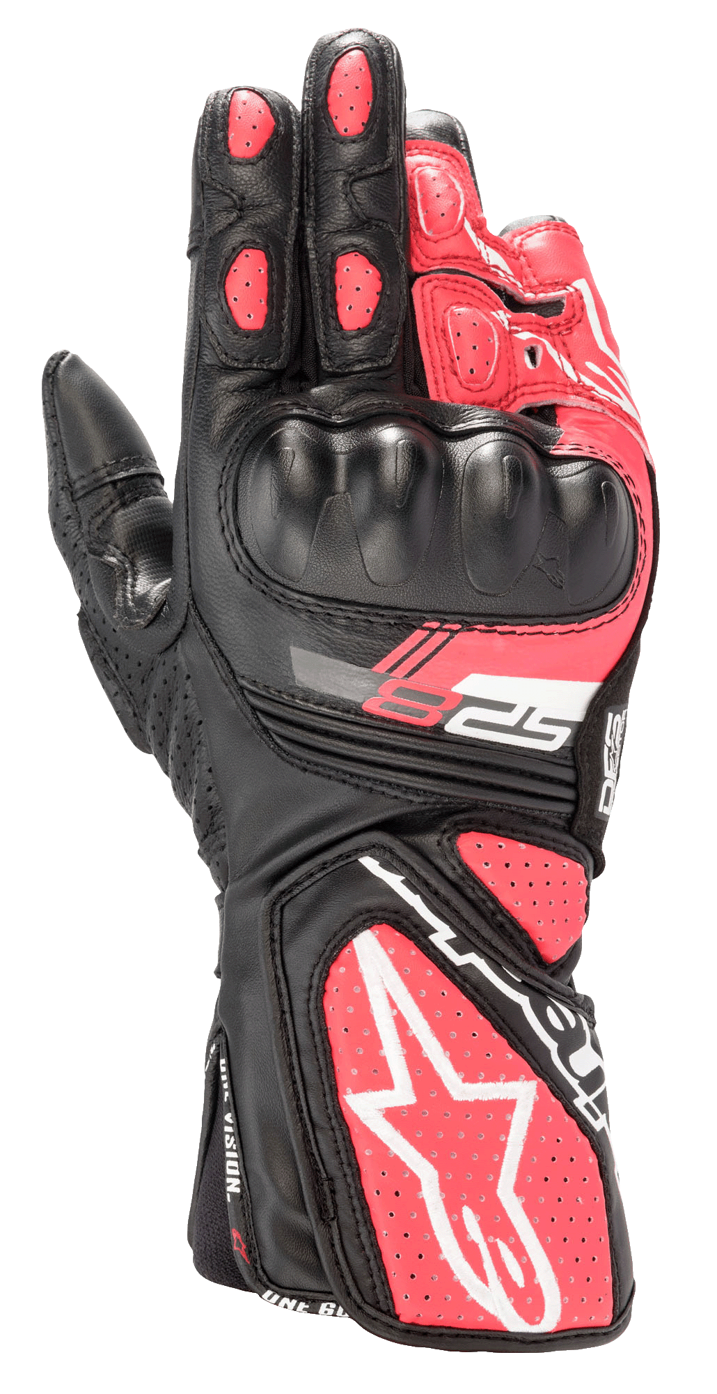 Alpinestars Stella SP-8 V3 Gloves - Black/White/Diva Pink