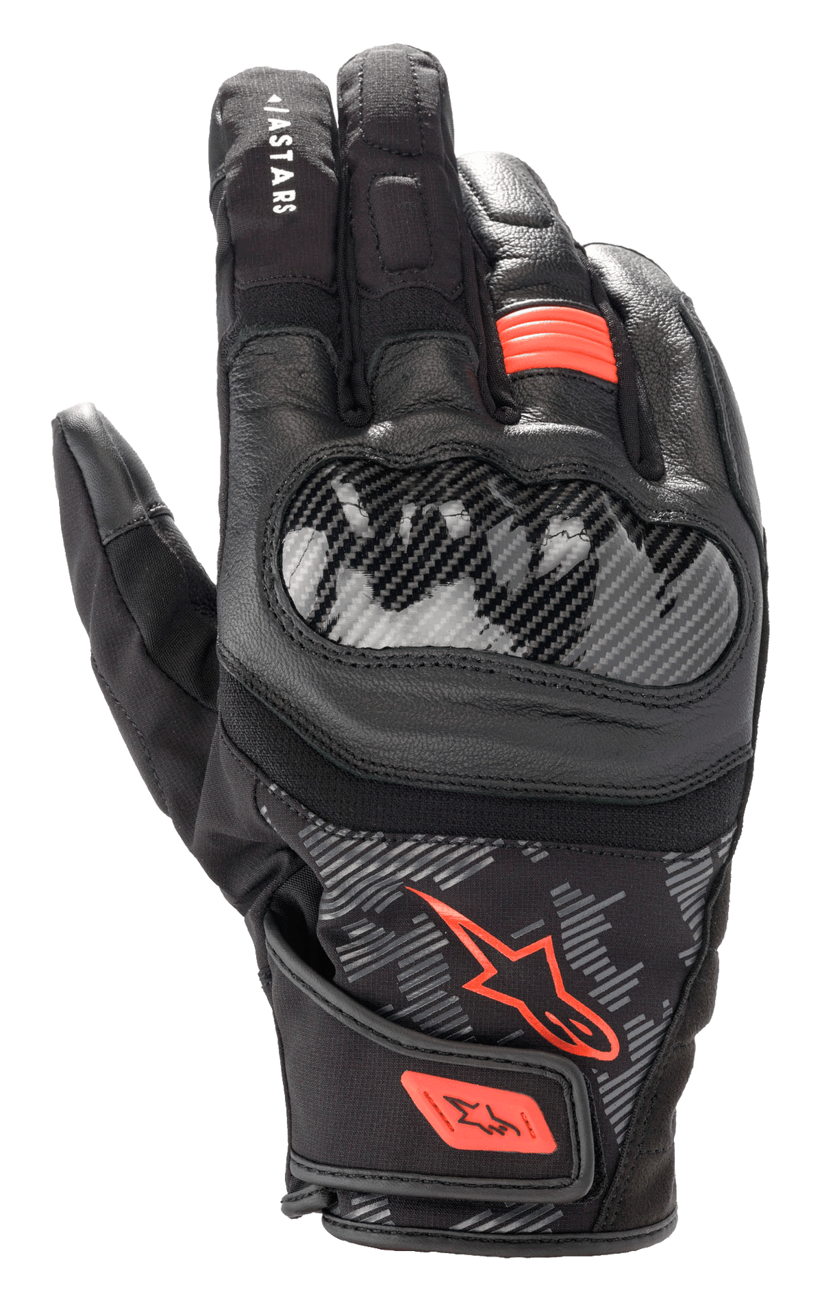 Alpinestars SMX Z Drystar Gloves - Black/Red Fluo
