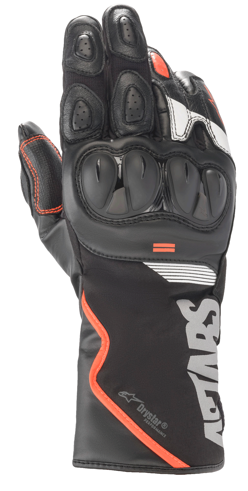 Alpinestars SP-365 Drystar Gloves - Black/Red Fluo/White