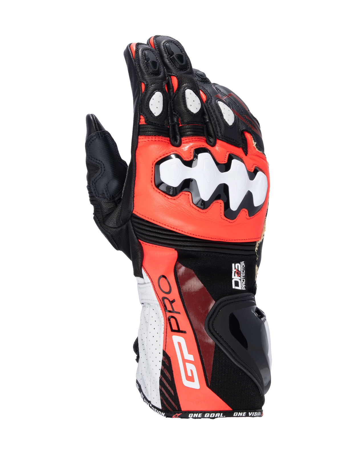 Alpinestars GP Pro RS4 Gloves - Black/Red Fluo/White