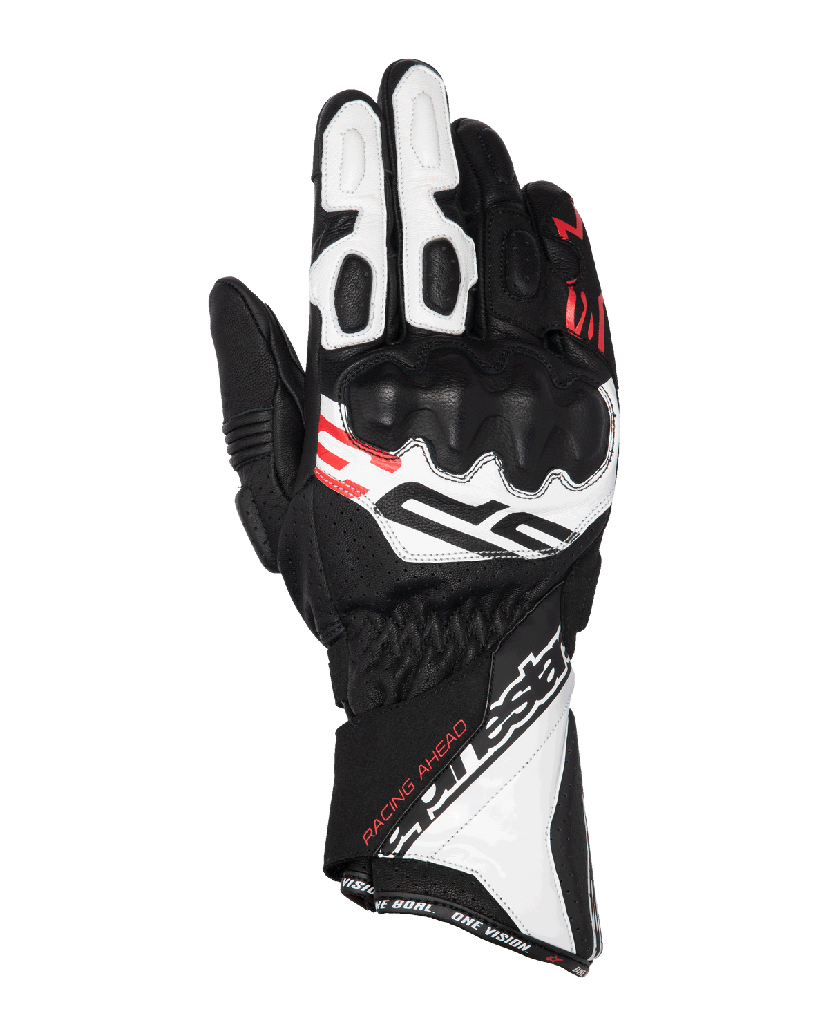 Alpinestars Sp-3 Gloves - Black/White/Red Fluo