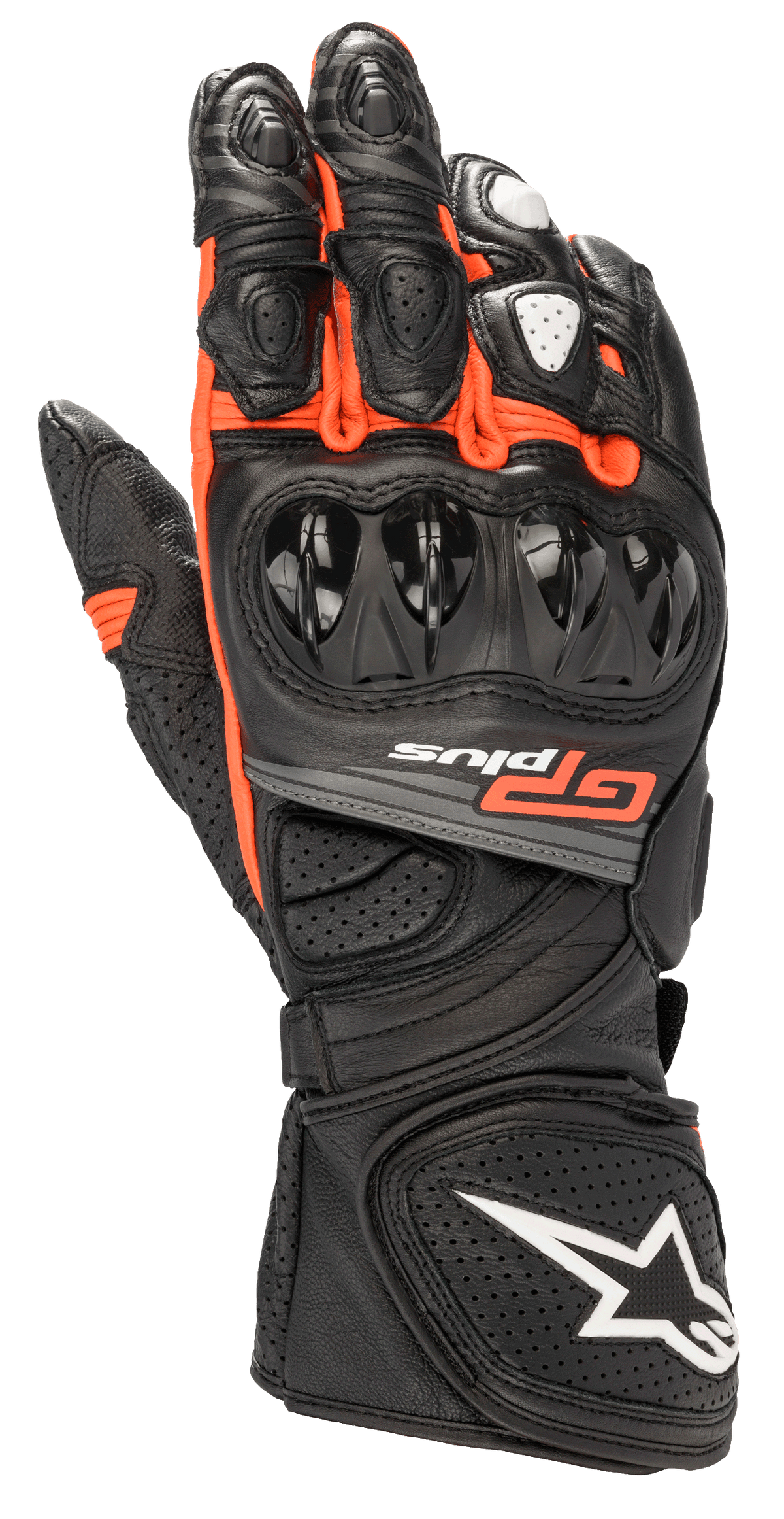Alpinestars GP Plus R V2 Gloves - Black/Red Fluo