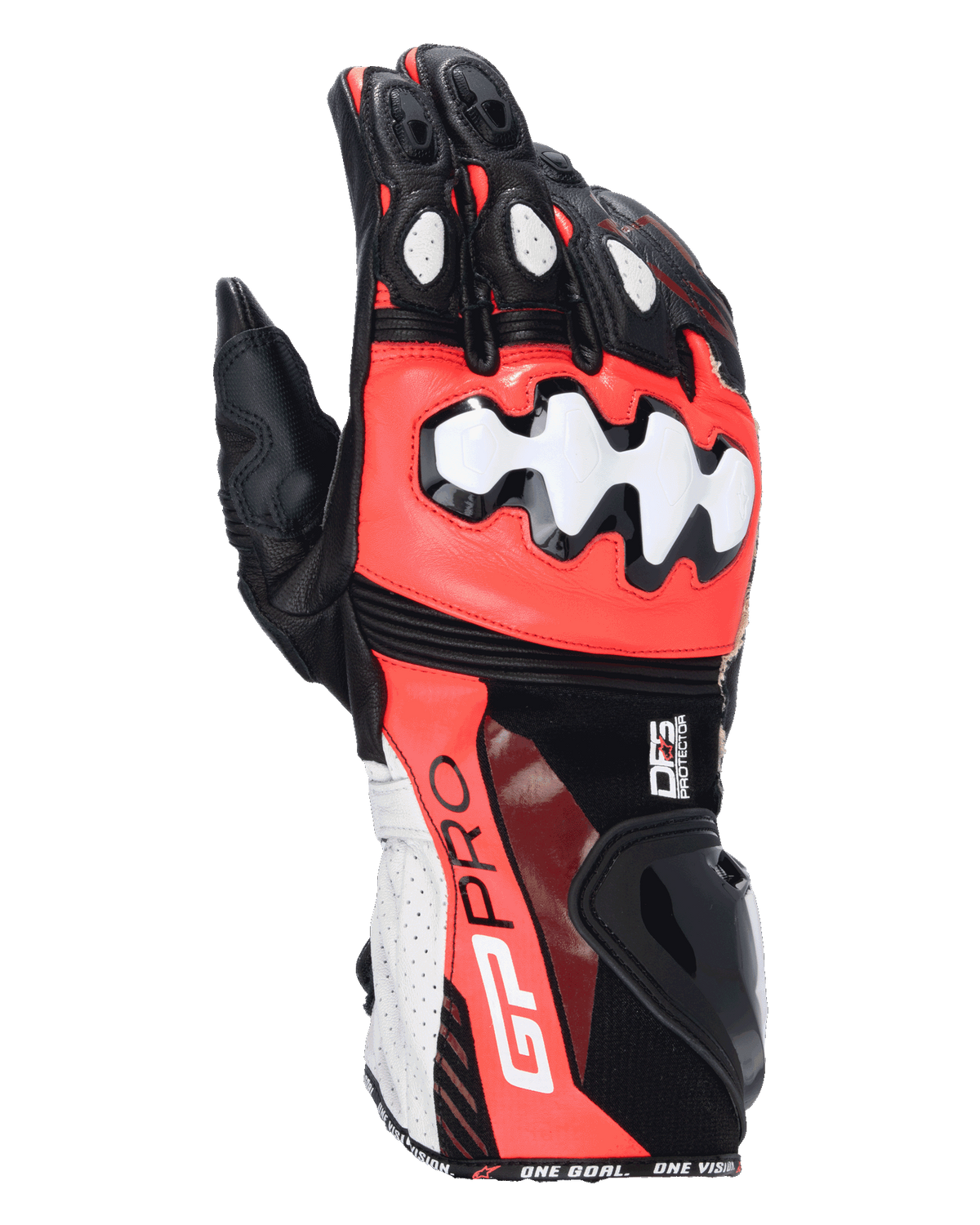 Alpinestars GP Pro R4 Gloves - Black/Red Fluo/White