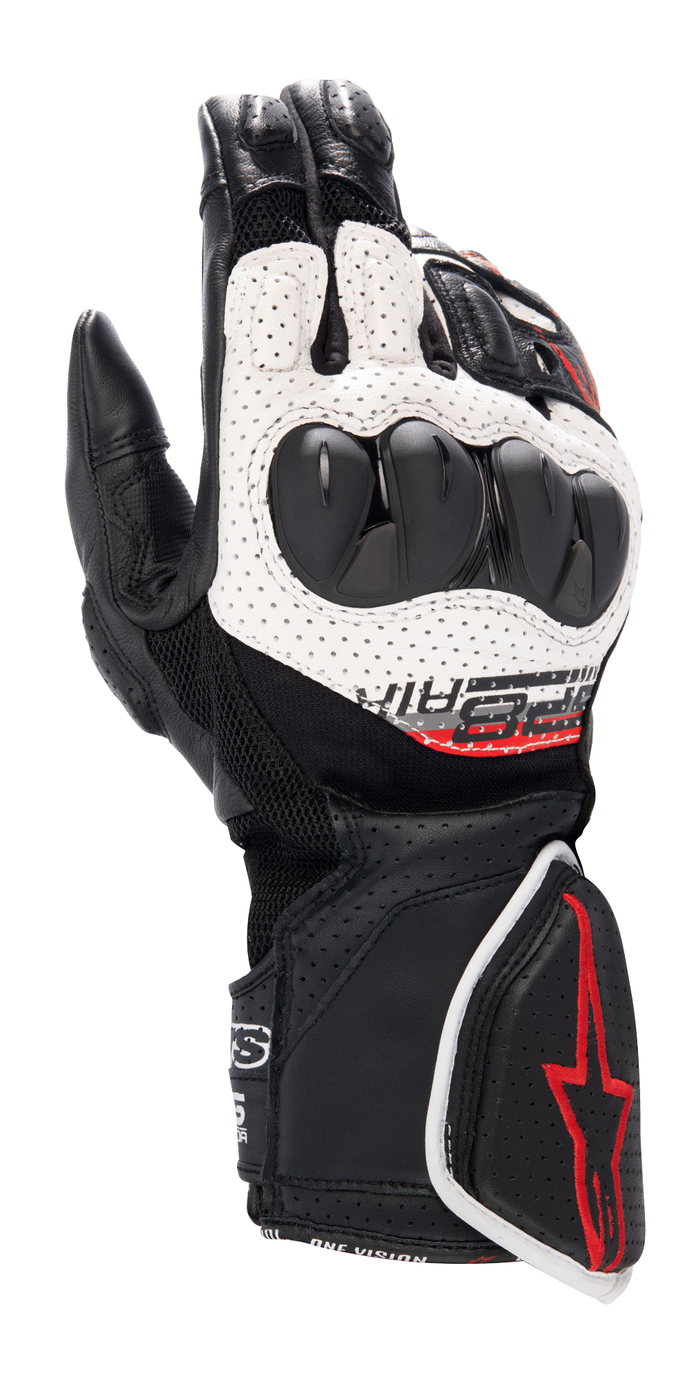 Alpinestars SP-8 V3 Air Gloves - Black/White/Bright Red