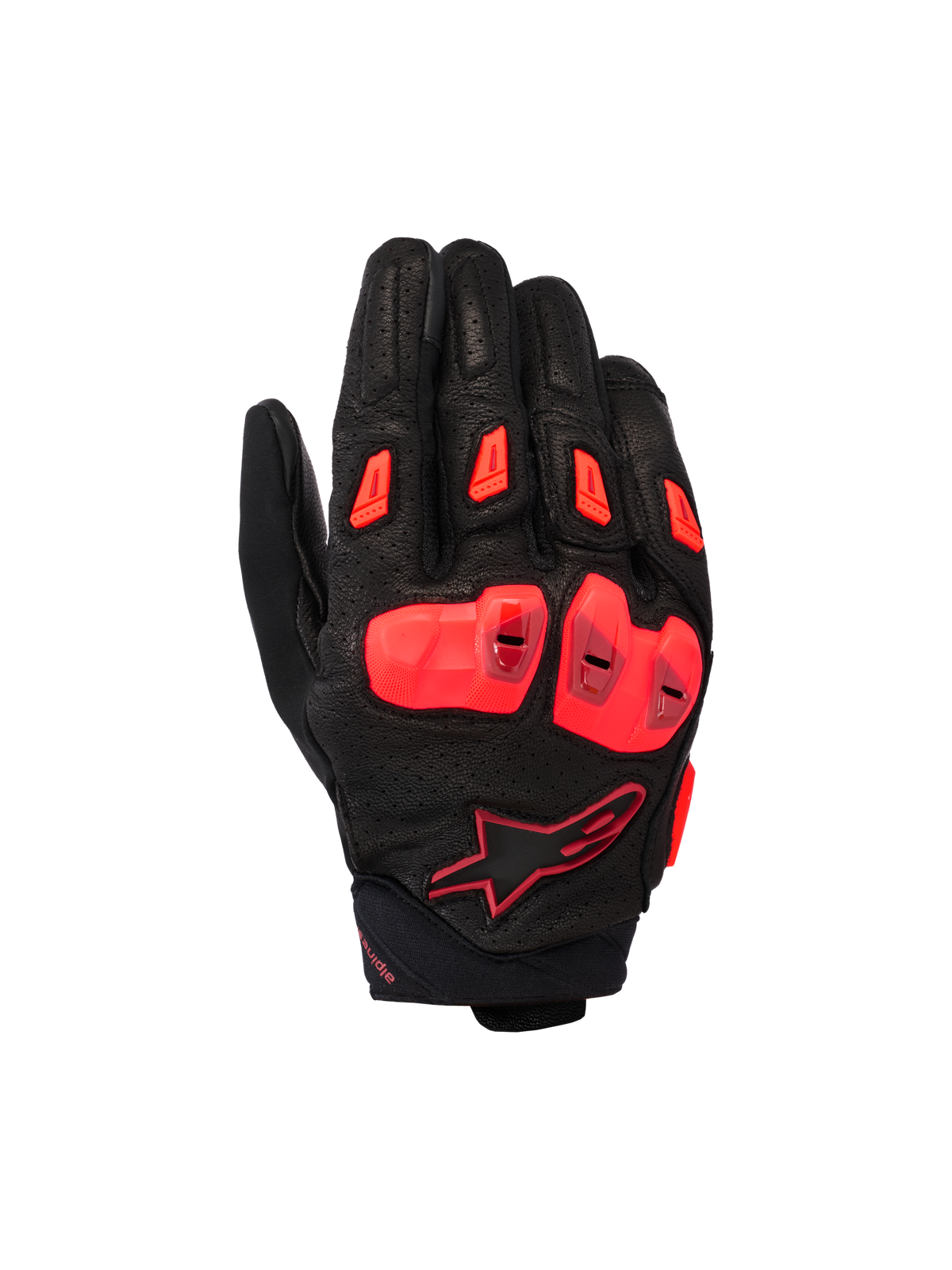 Alpinestars Sp X 7 Gloves - Black/Dark Red/Red Fluo