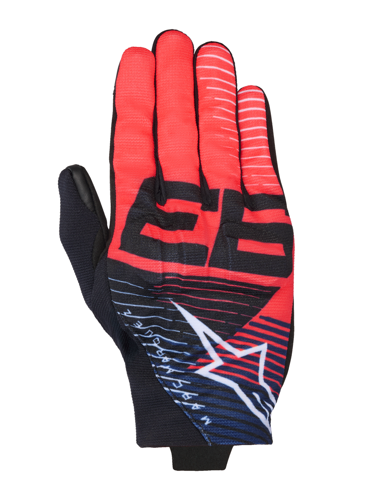Alpinestars MM93 Reef V2 Gloves - Black/Red Fluo/Blue Navy/White