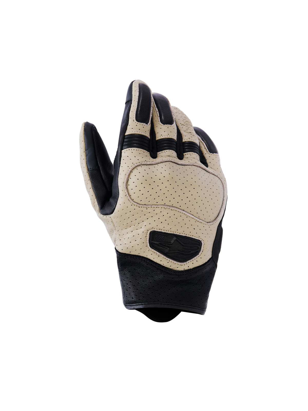 Alpinestars Mustang V3 Leather Gloves - Aluminum/Black