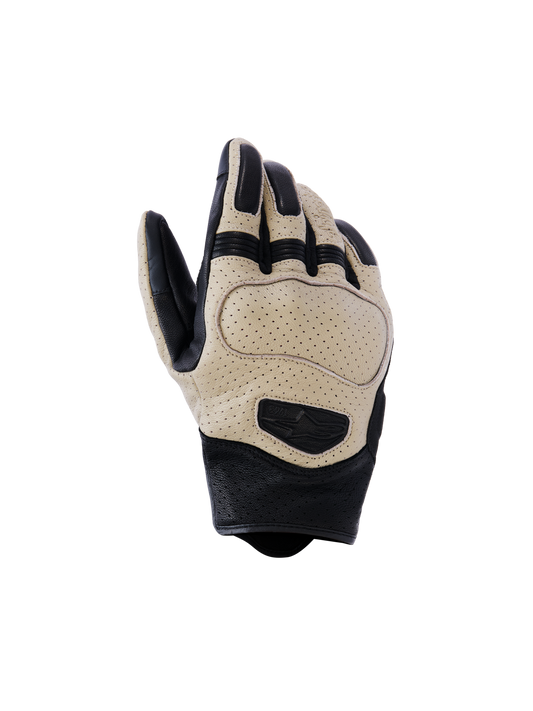Alpinestars Mustang V3 Leather Gloves - Aluminum/Black