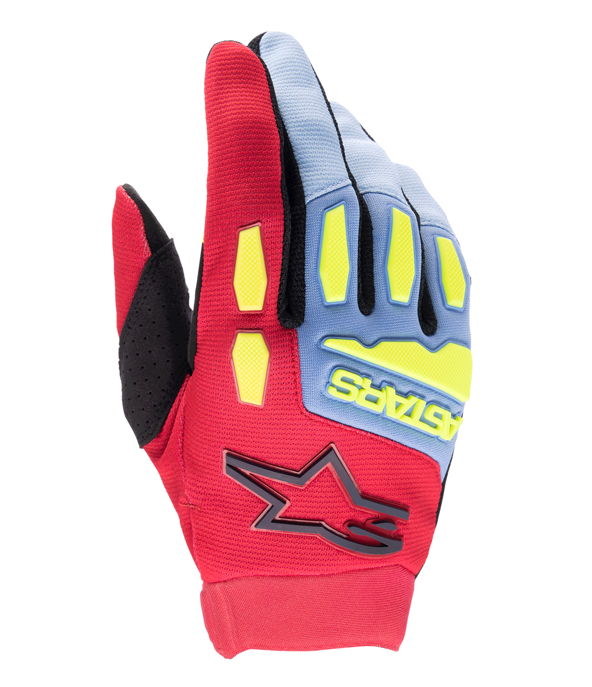 Alpinestars 2025 Full Bore Gloves - Light Blue/Red Berry/Black