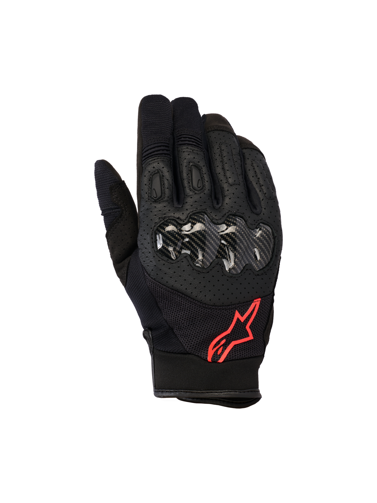 Alpinestars Megawatt V2 Gloves - Black/Red Fluo