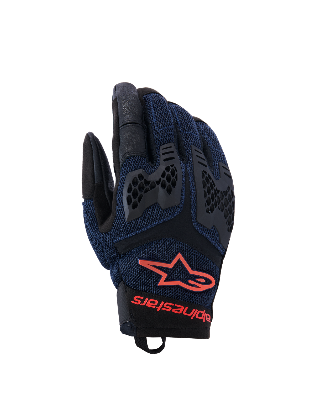 Alpinestars Manti Air Gloves - Deep Blue/Red Fluo/Asphalt