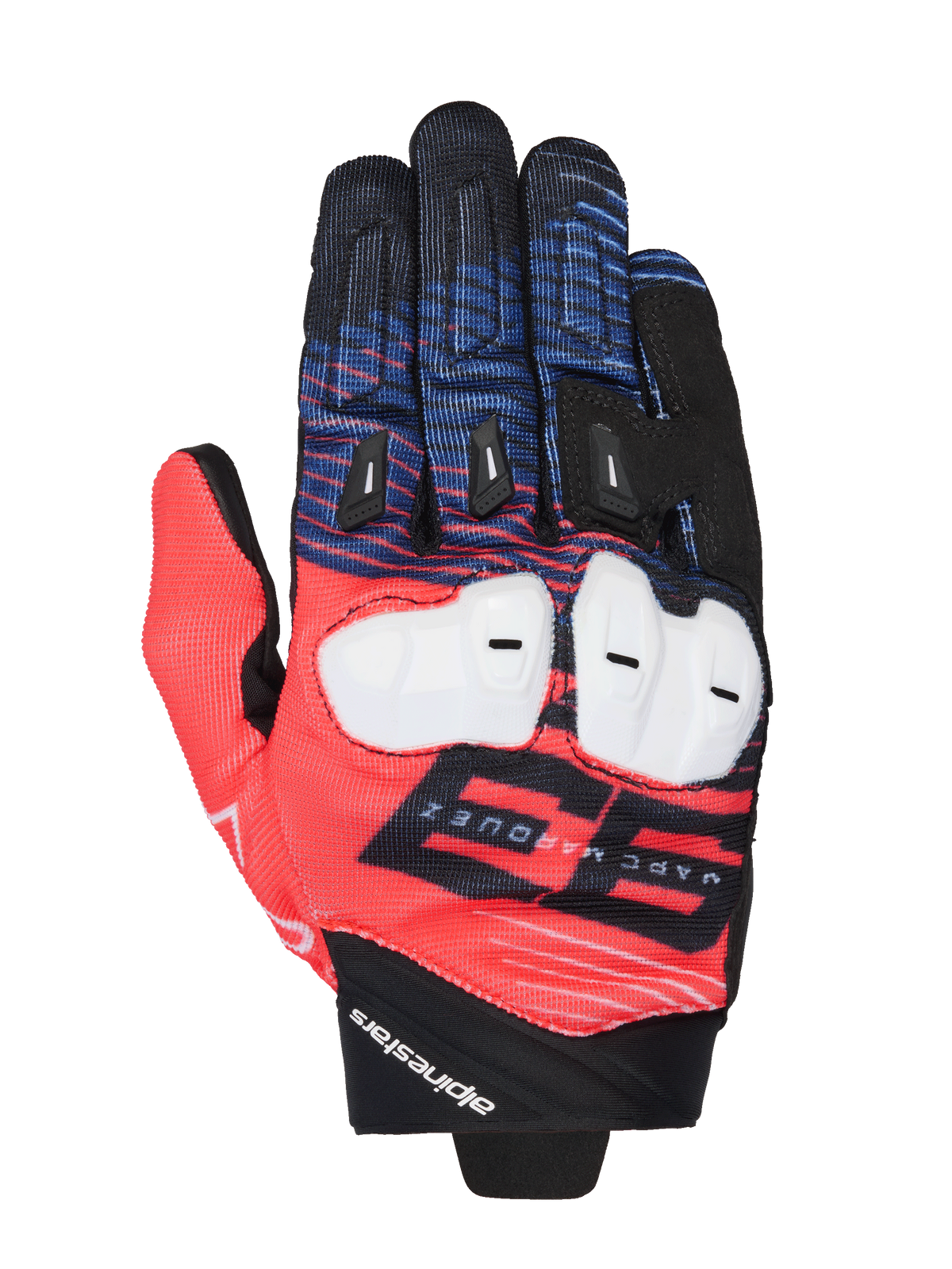 Alpinestars MM93 Spx 1 Gloves - Black/Red Fluo/Blue Navy/White