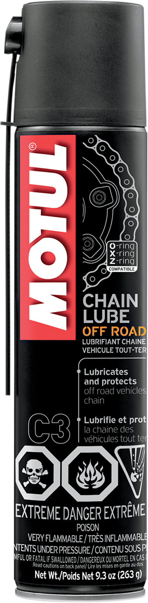 Motul Off-Road Chain Lube Aerosol - 9.3 oz. net wt. - 9.3 oz. net wt.