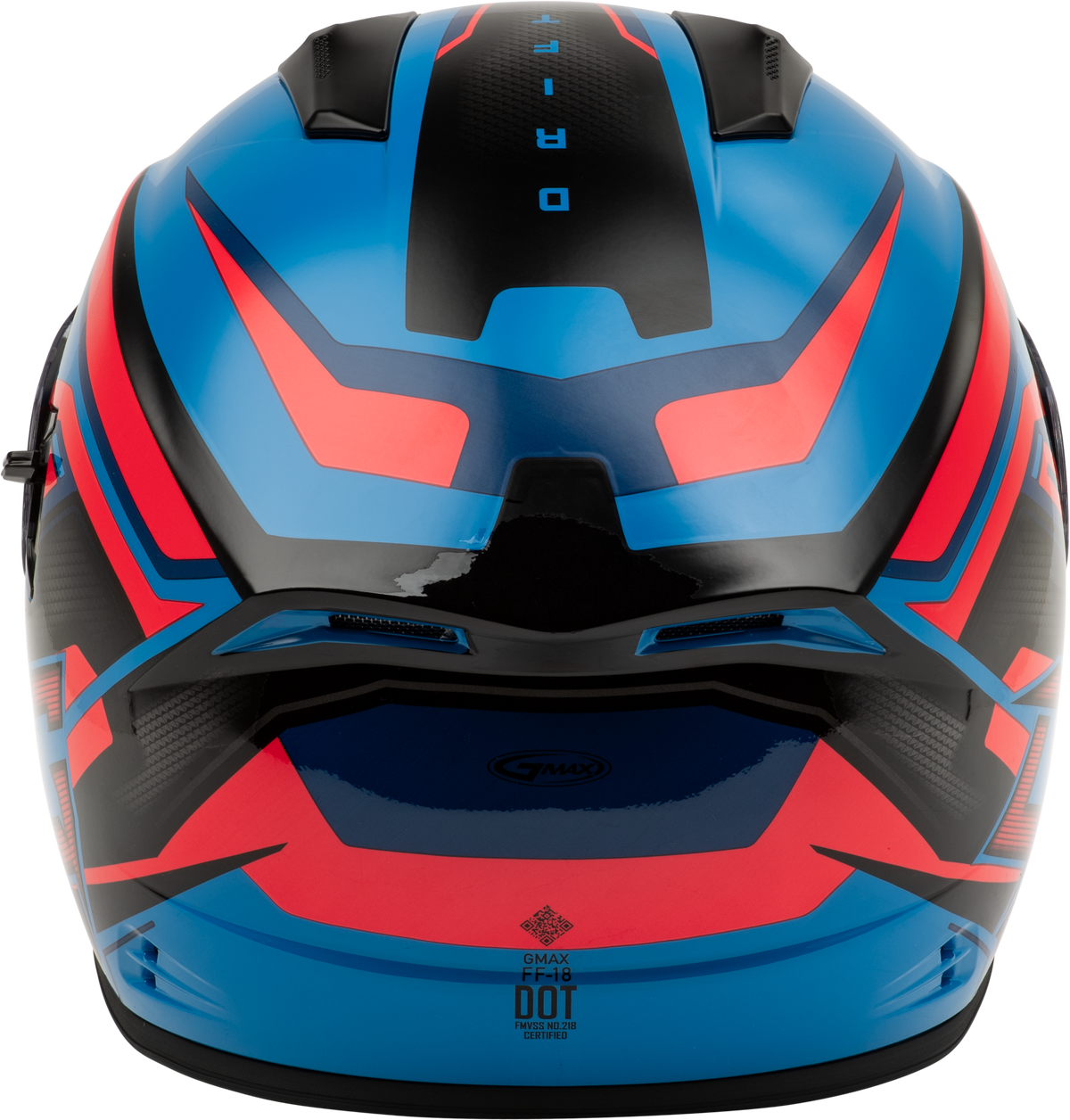 GMAX FF-18 Drift Helmet (2024) Black/Blue/Red