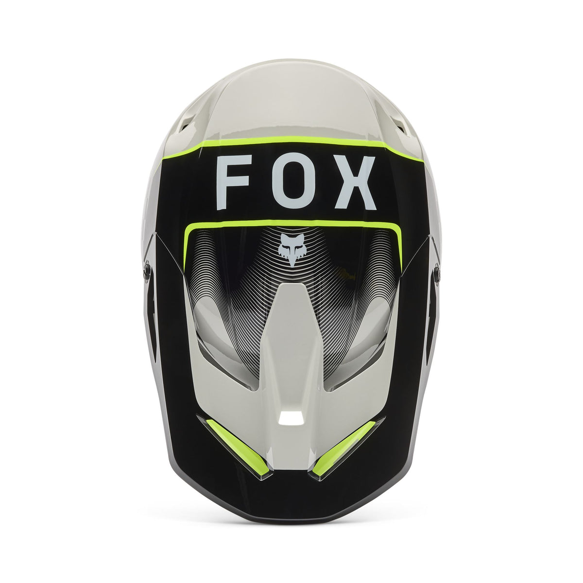 Fox Racing V1 Collect Helmet - Grey/Yellow