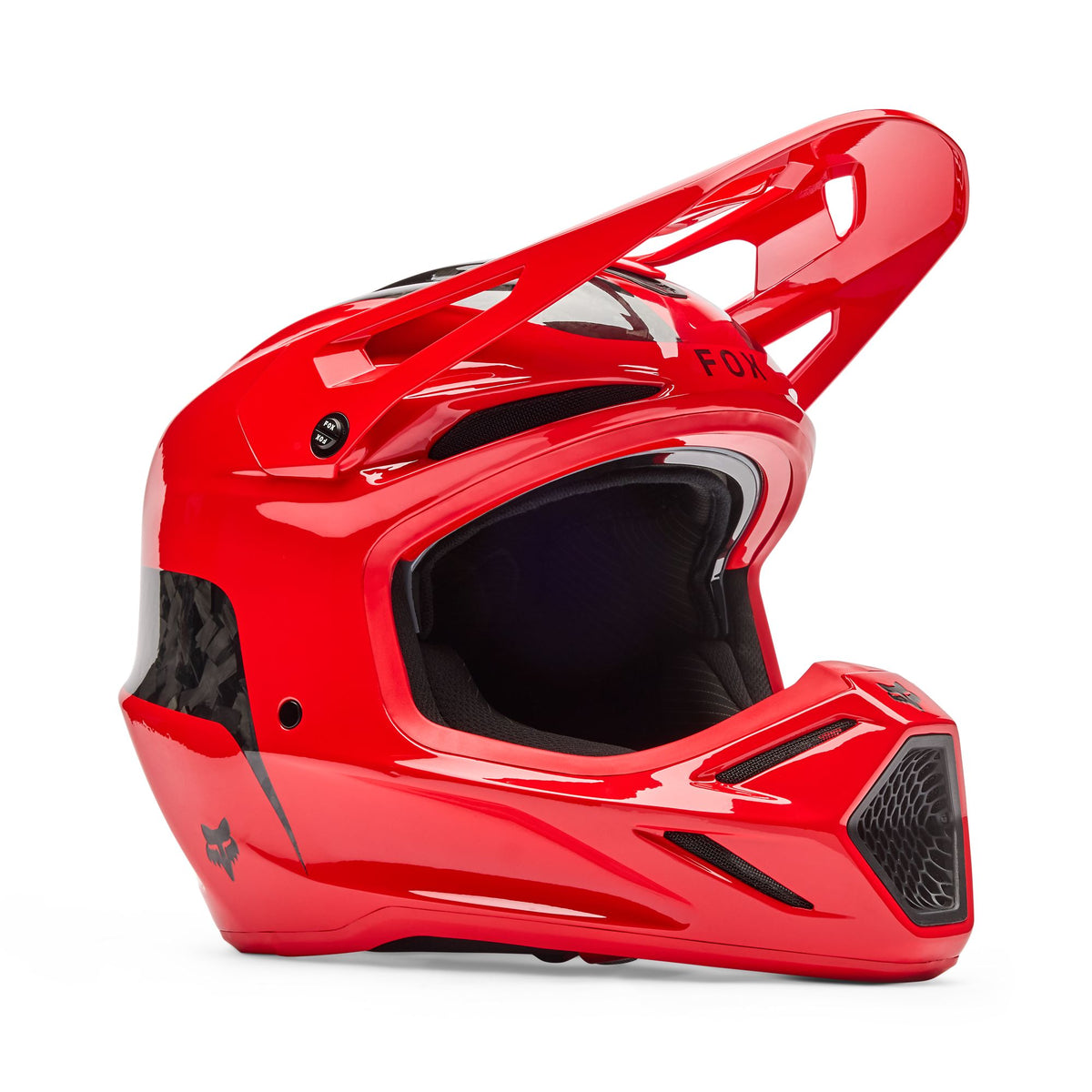 Fox Racing V3 Rs Fracture Helmet - Flo Red