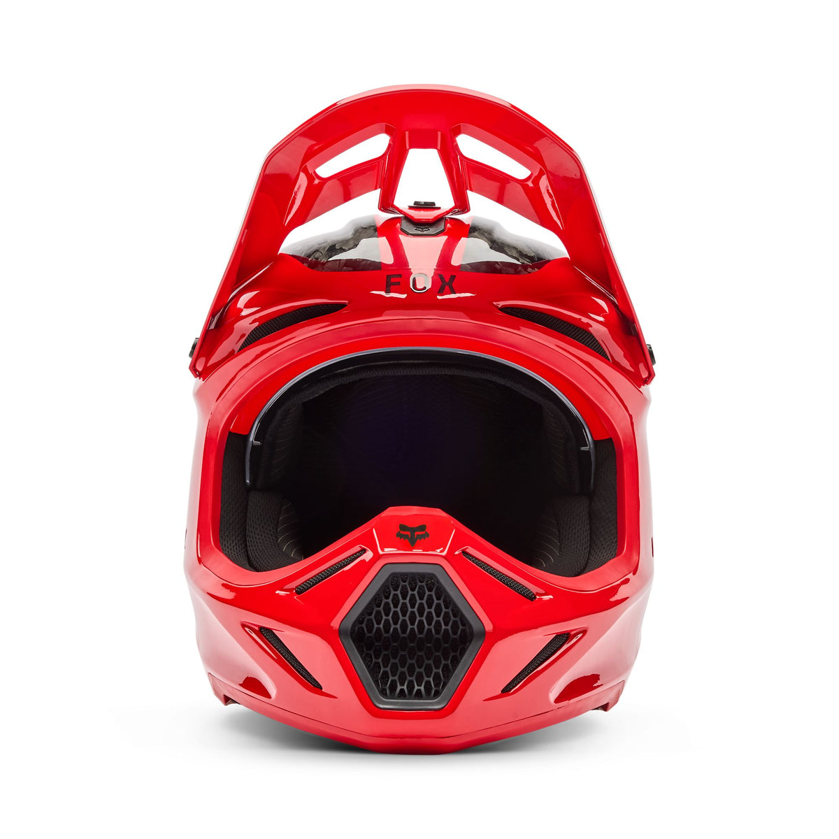 Fox Racing V3 Rs Fracture Helmet - Flo Red