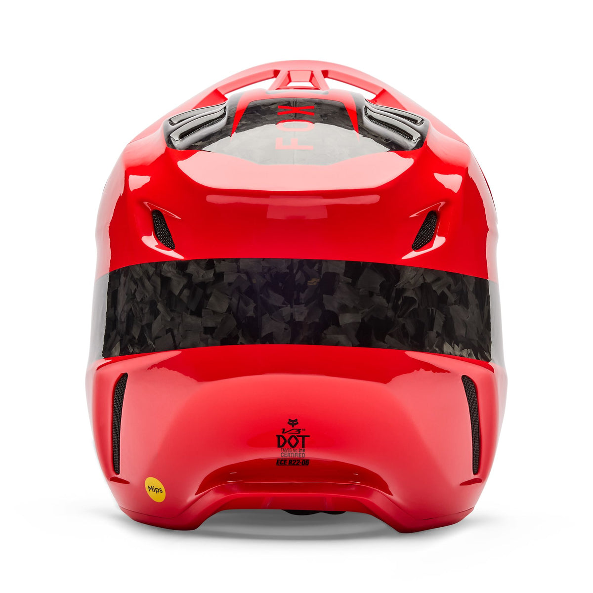 Fox Racing V3 Rs Fracture Helmet - Flo Red