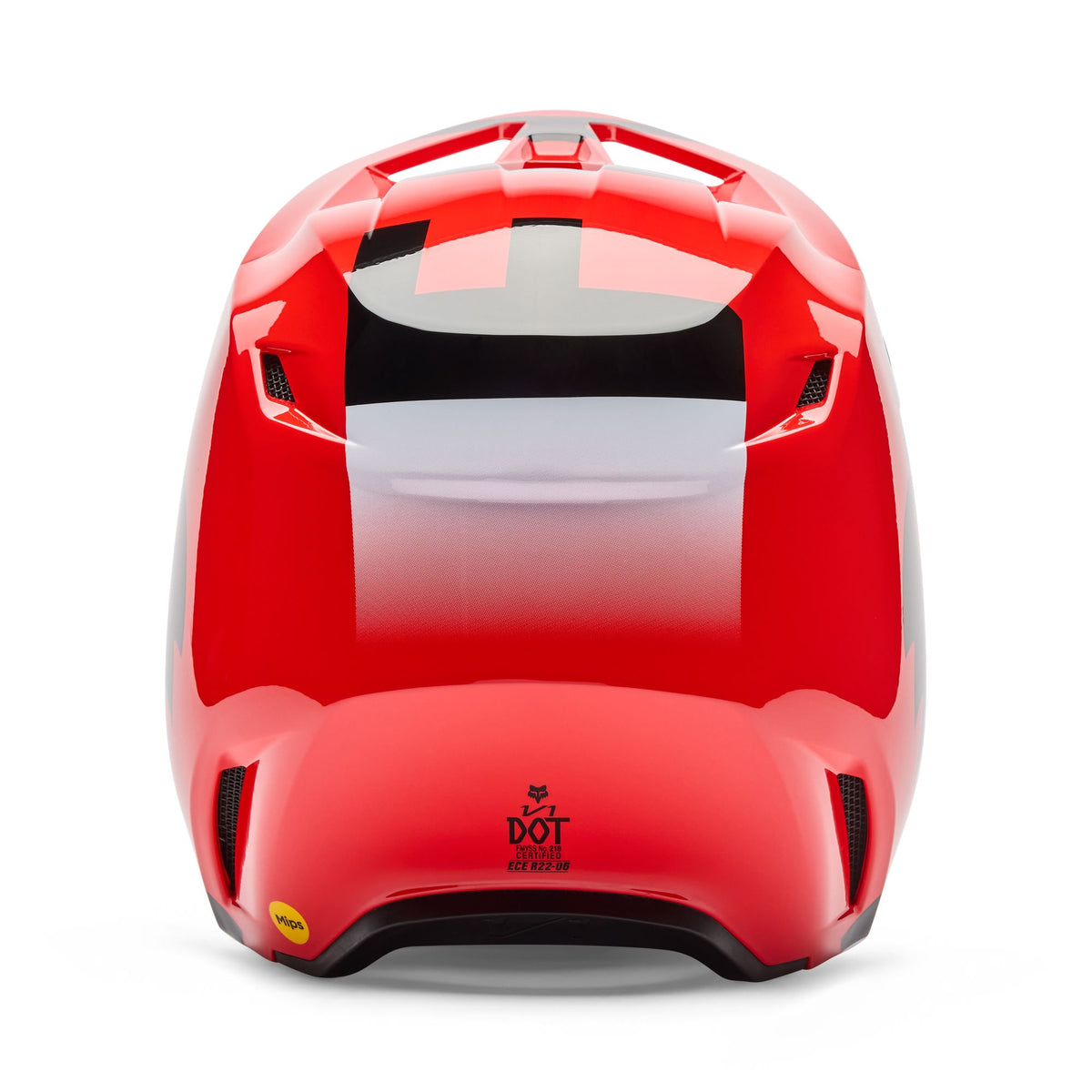 Fox Racing V1 Shield Helmet - Flo Red