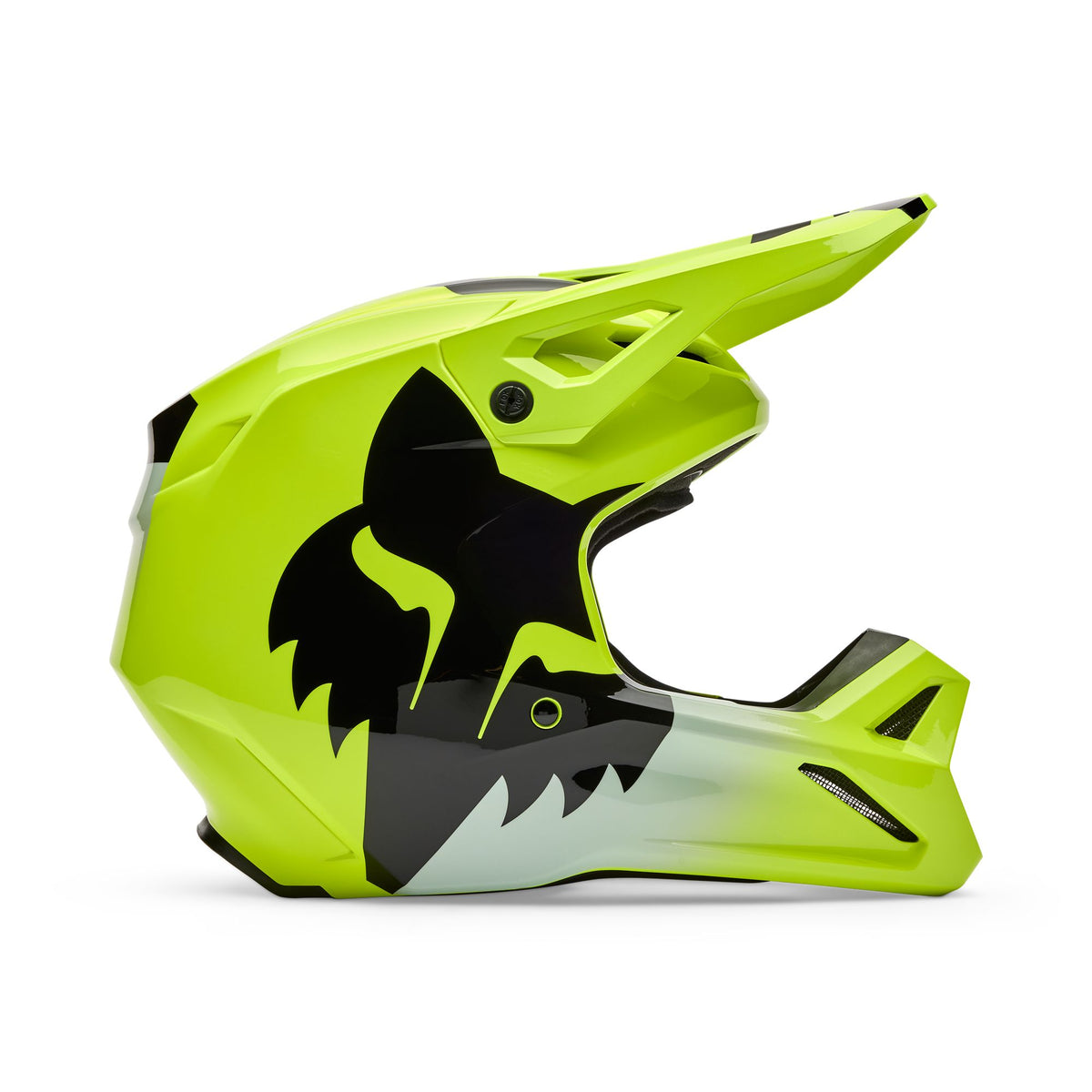 Fox Racing V1 Shield Helmet - Flo Yellow